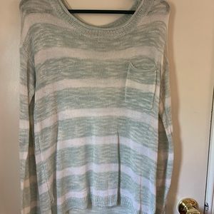 Light blue and white stripped shirt